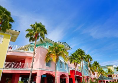 colorful Fort Myers shop fronts
