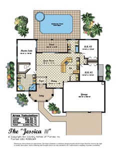 the Jessica 3 interior floor plan